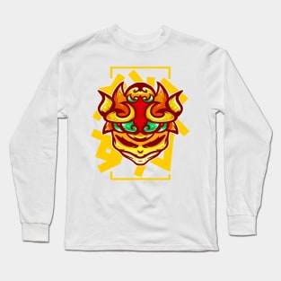 ANIMAL TRIBE yellow style illustrations Long Sleeve T-Shirt